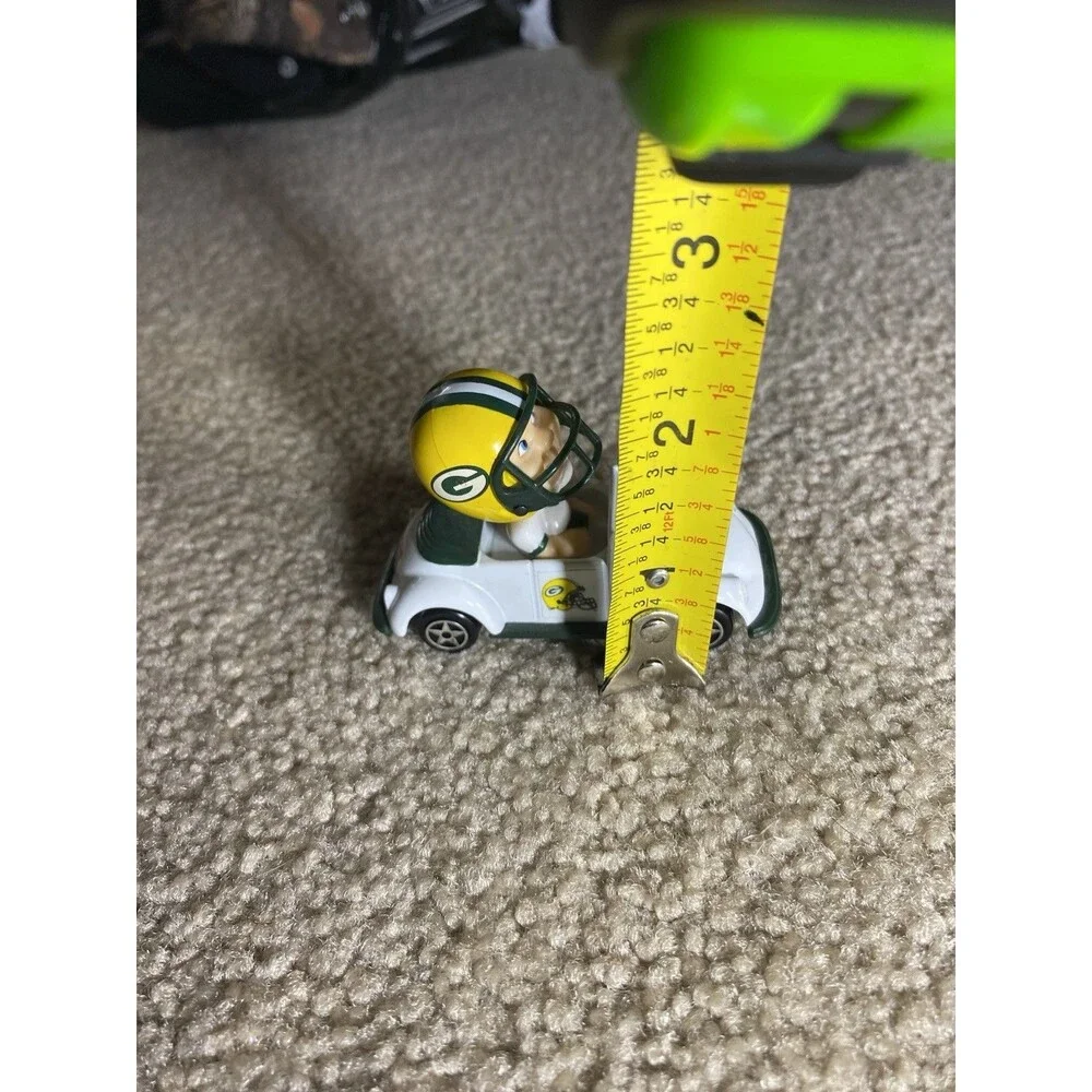 Vintage Ertl Green Bay Packer Die-Cast Goaline Bopper Car Bobblehead NFL ~3.25”